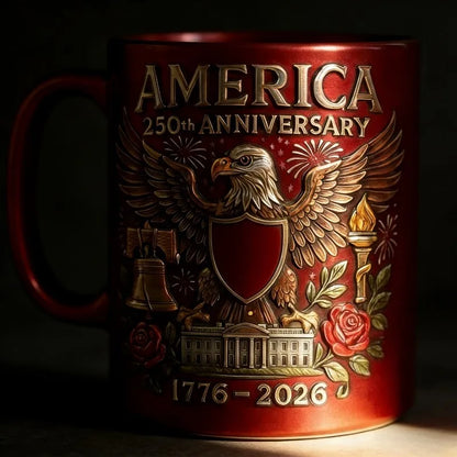 USA 250th Anniversary Ceramic Mug
