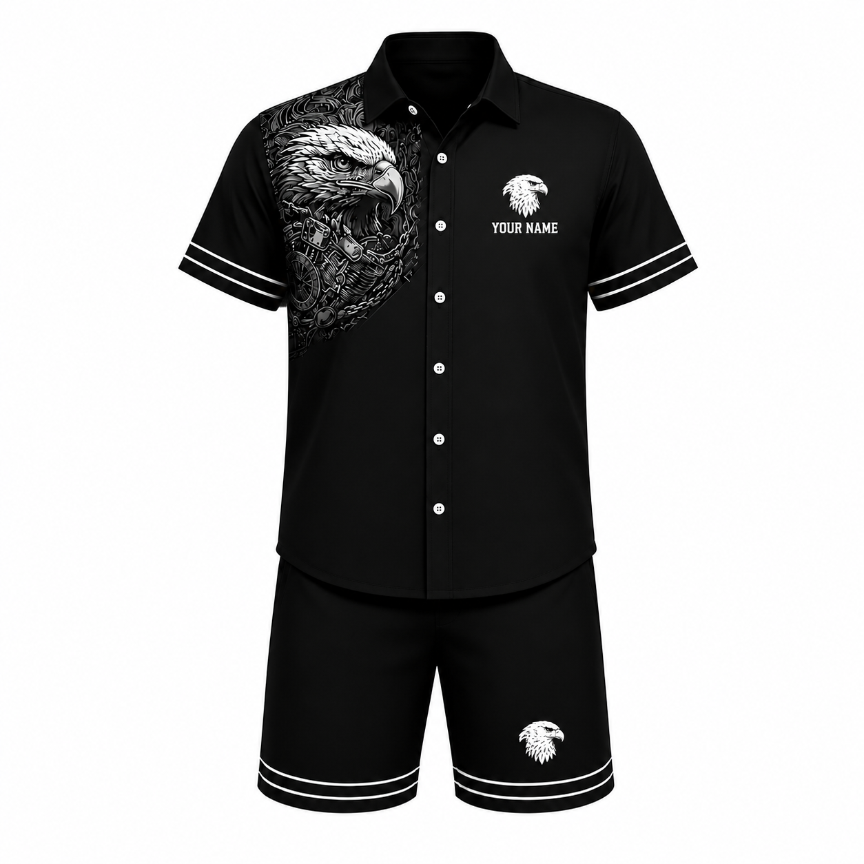 Personalized Eagle Combo Men Shirt and Shorts TT01