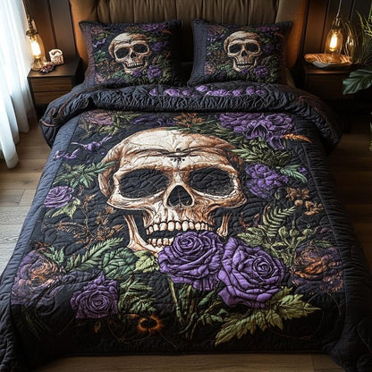 Gothic Bloom Quilted Bedding Set EM03