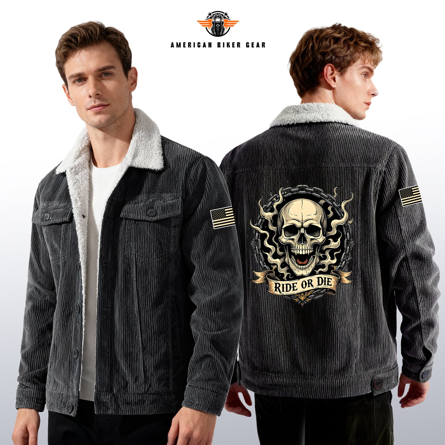 Ride To Die Racing Cargo Fleece Jacket LV01