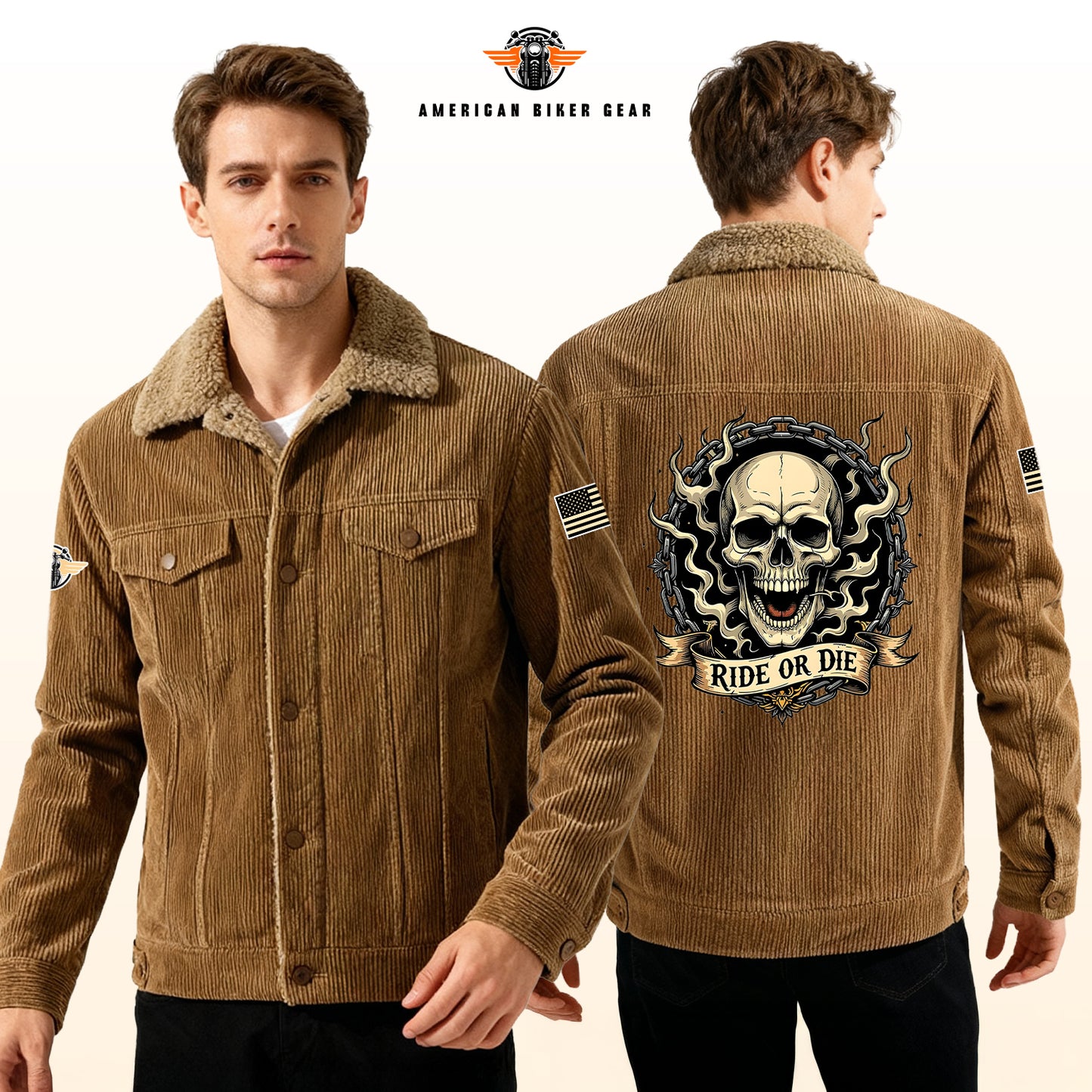 Ride To Die Racing Cargo Fleece Jacket LV01