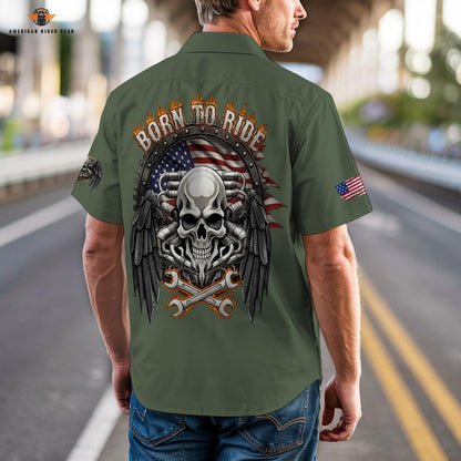 Biker Personalized Short Sleeve Cargo Shirt LV06