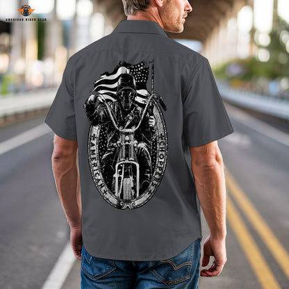 Biker Personalized Short Sleeve Cargo Shirt LV08