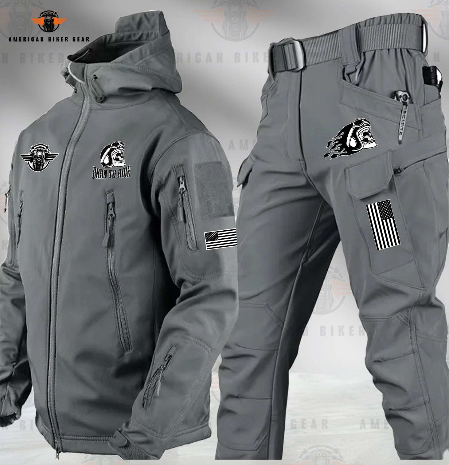 Born To Ride Tactical Outdoor Jacket and Pants LV02 – American Biker Gear