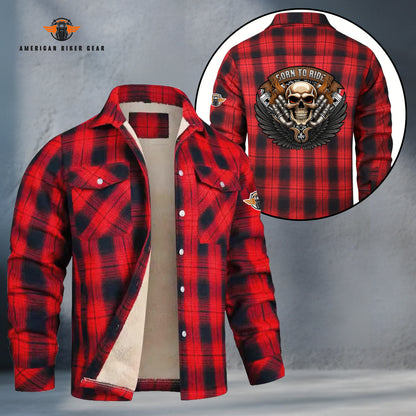 Born To Ride Fleece Flannel LV11