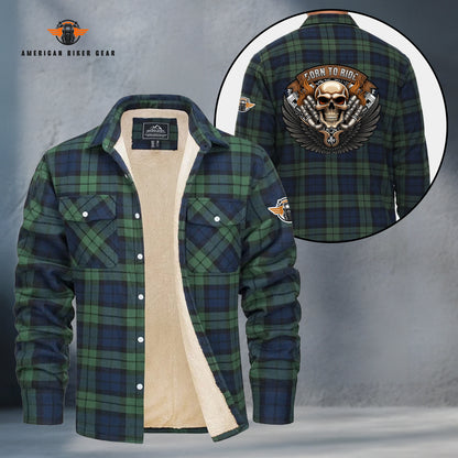 Born To Ride Fleece Flannel LV11