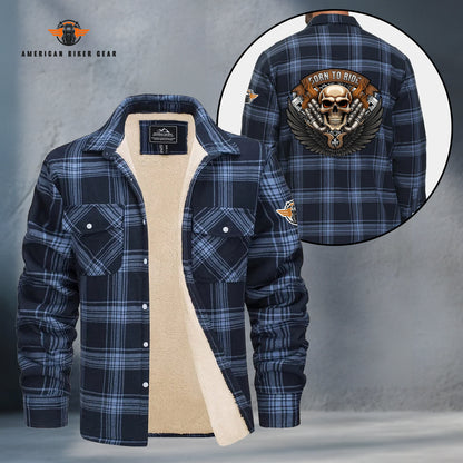 Born To Ride Fleece Flannel LV11
