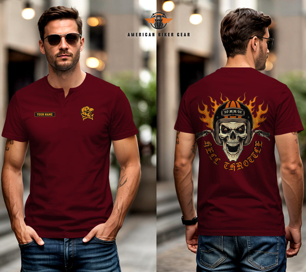 Biker Personalized Henley Shirt LV24
