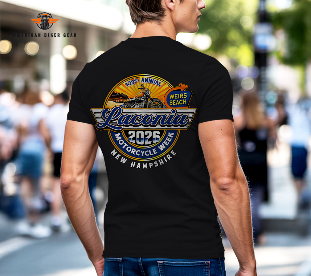 Laconia Biker Personalized Henley Shirt LV26