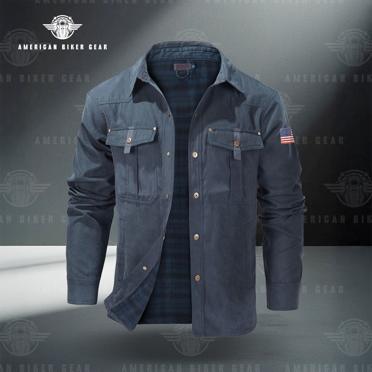 USA 250th Anniversary Personalized Line Flannel Jacket LV06