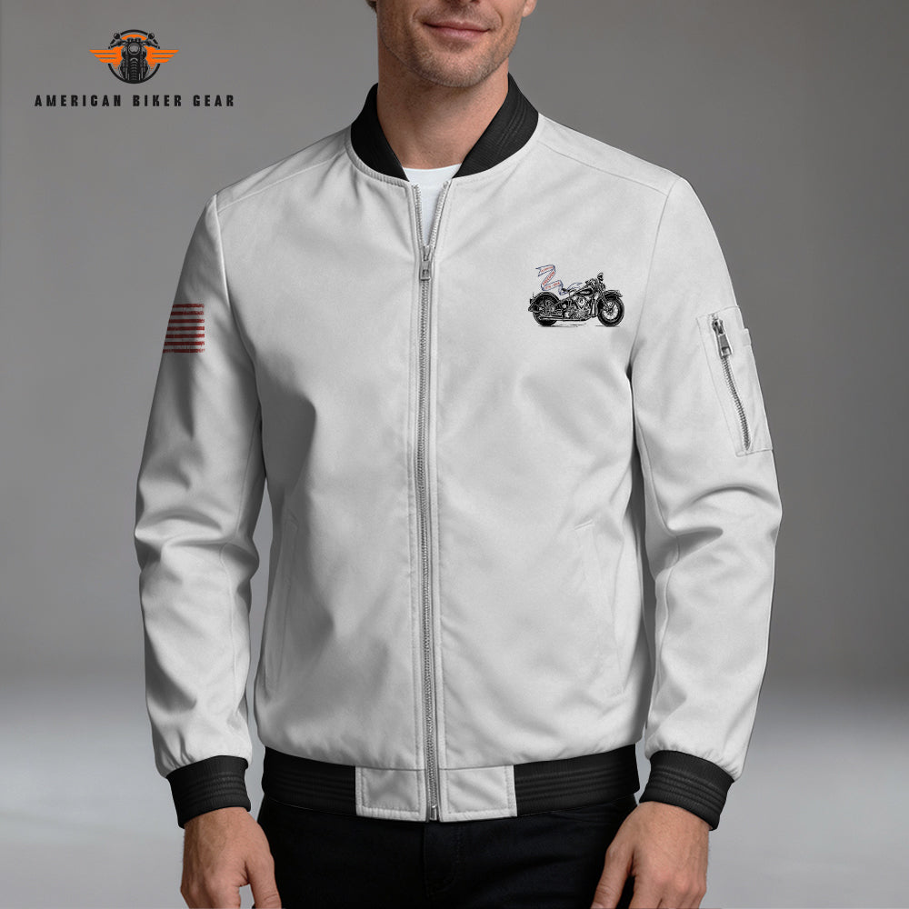 Biker USA 250th Anniversary Personalized Classic Bomber Jacket LV03