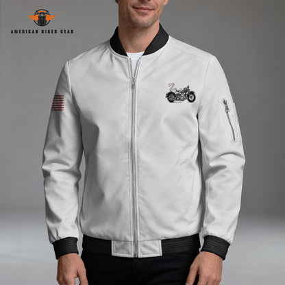 Biker USA 250th Anniversary Personalized Classic Bomber Jacket LV03