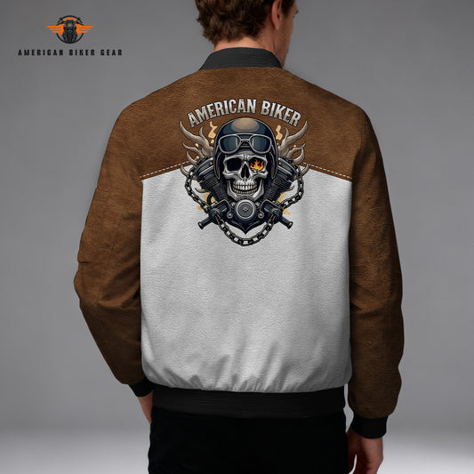 Biker Personalized Classic Bomber Jacket LV06