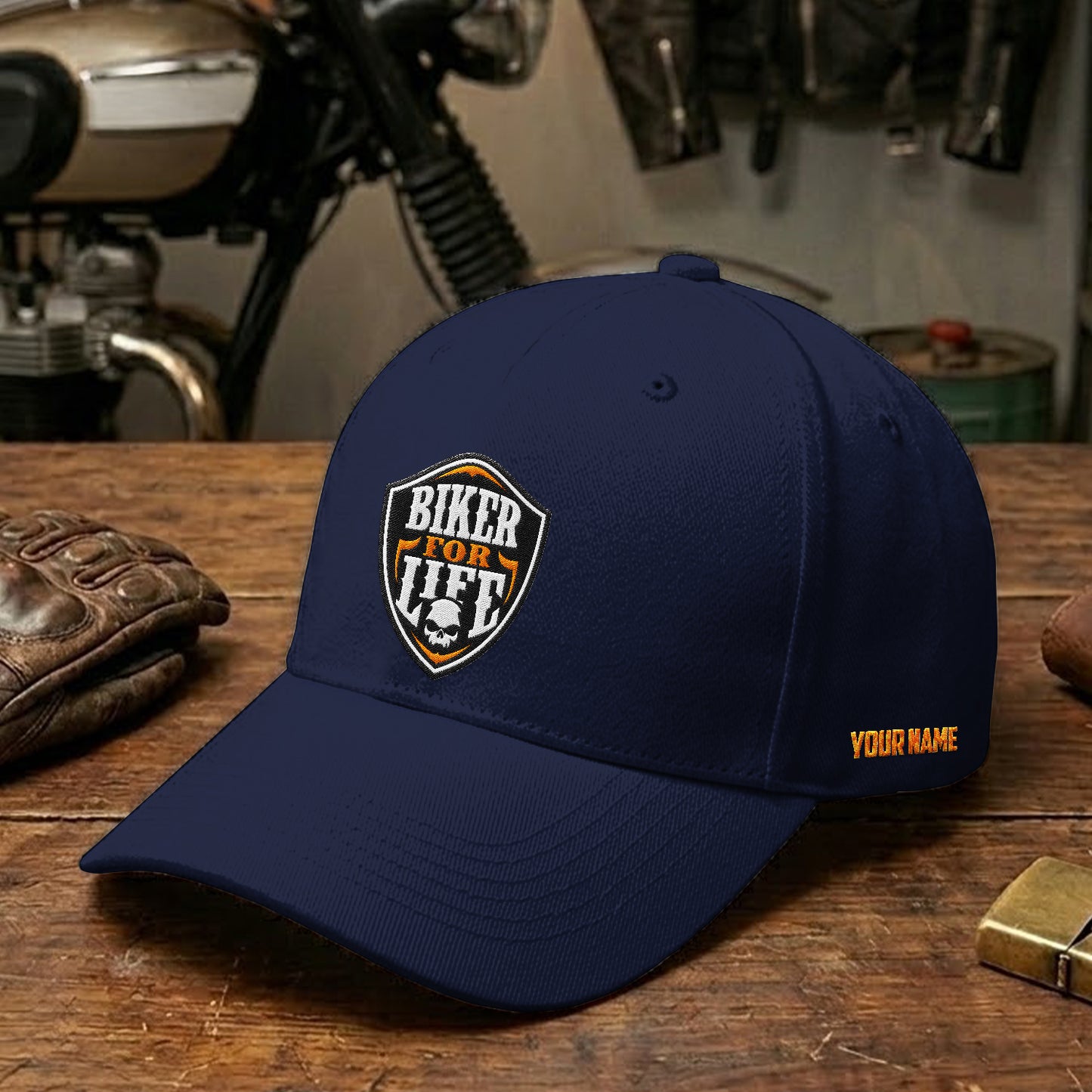 Biker Personalized Embroidery Cap LV03