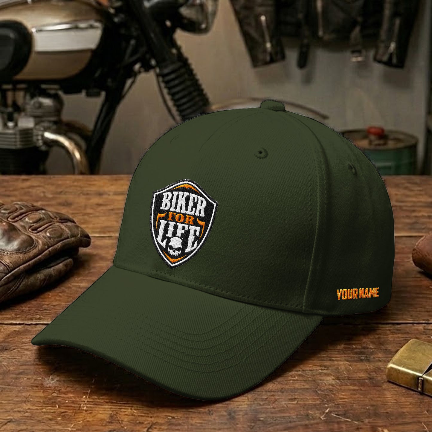 Biker Personalized Embroidery Cap LV03
