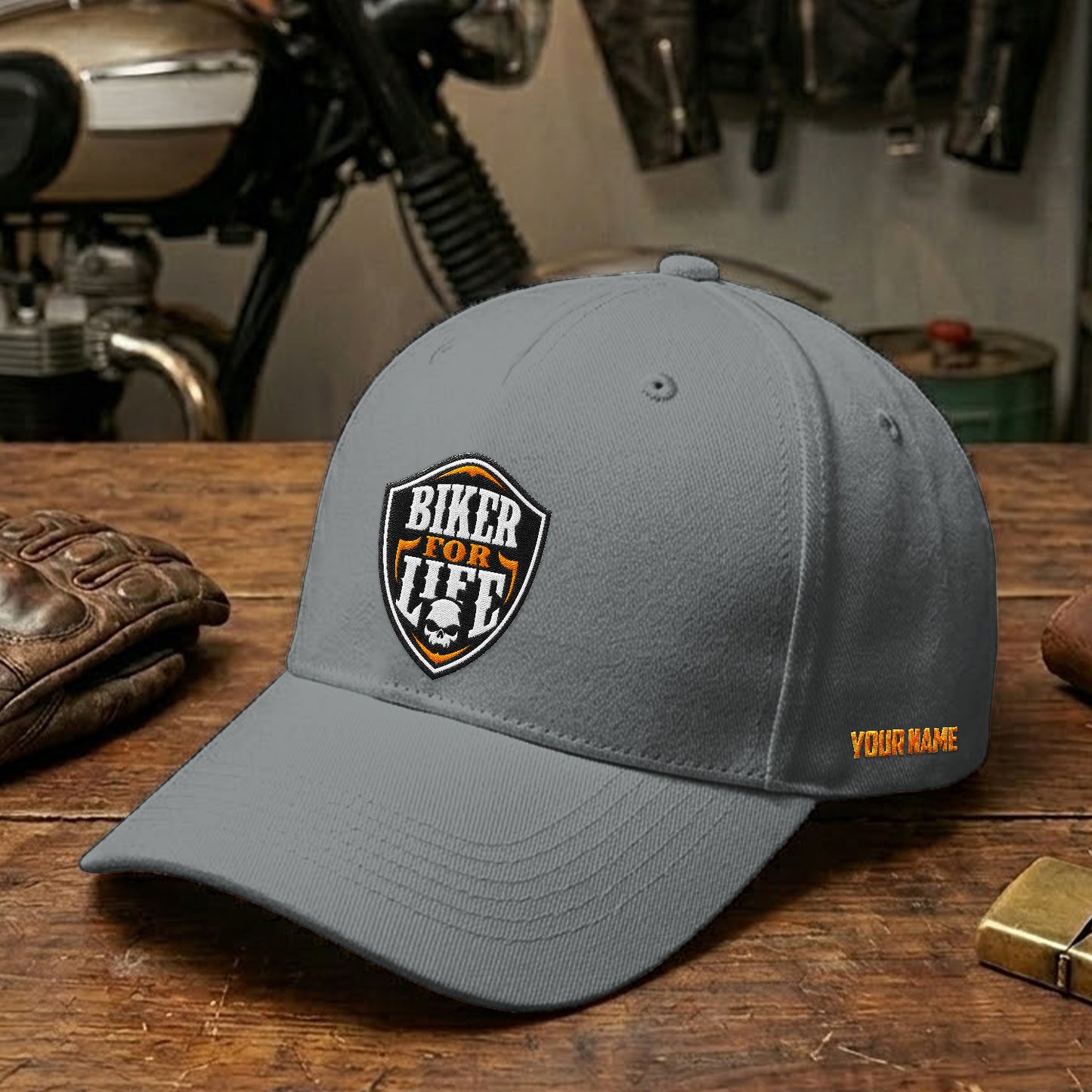 Biker Personalized Embroidery Cap LV03