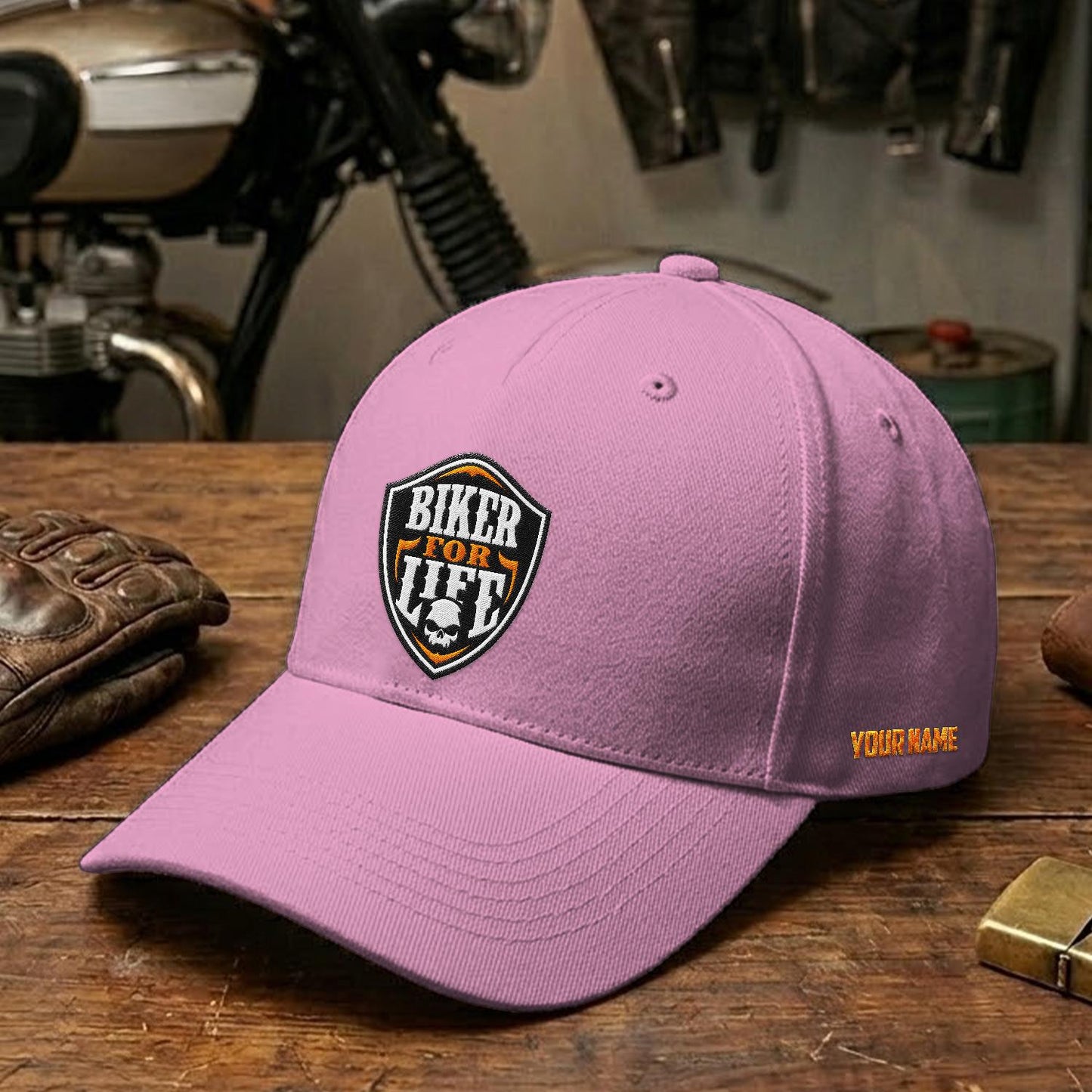 Biker Personalized Embroidery Cap LV03