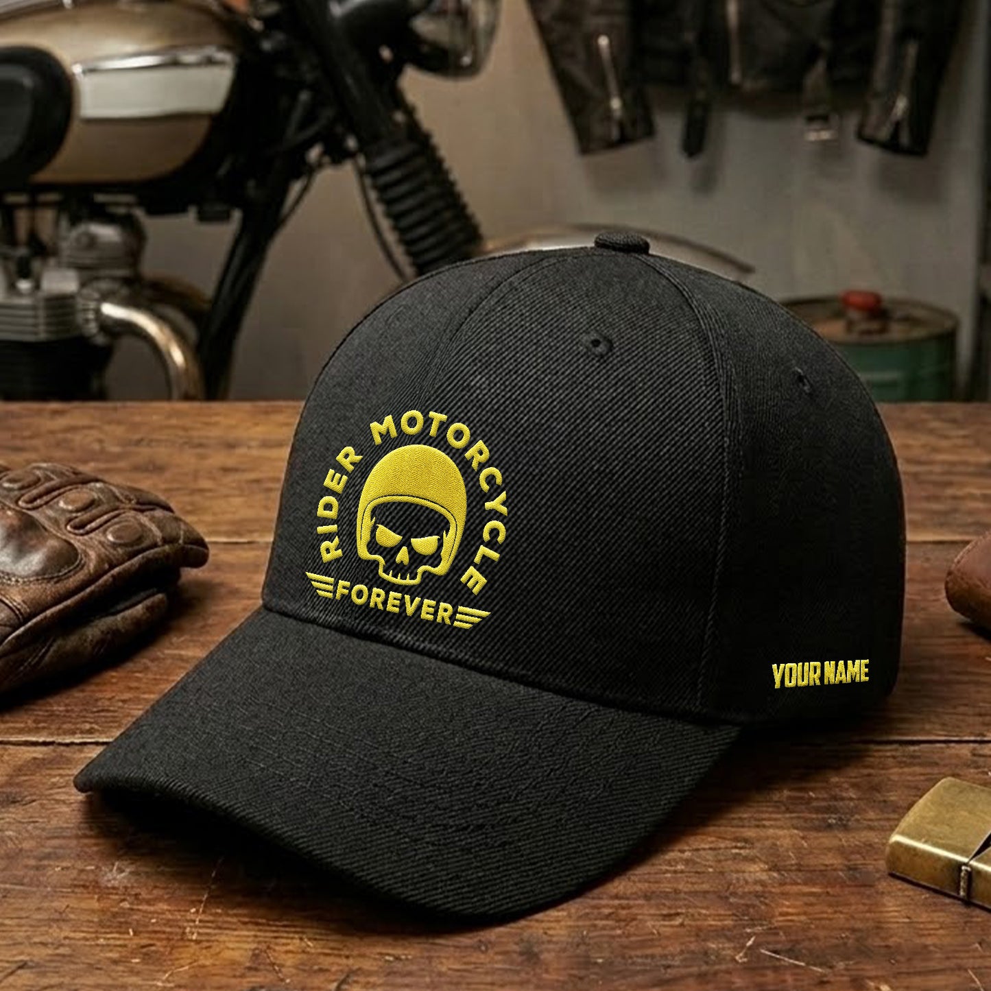 Biker Personalized Embroidery Cap LV04