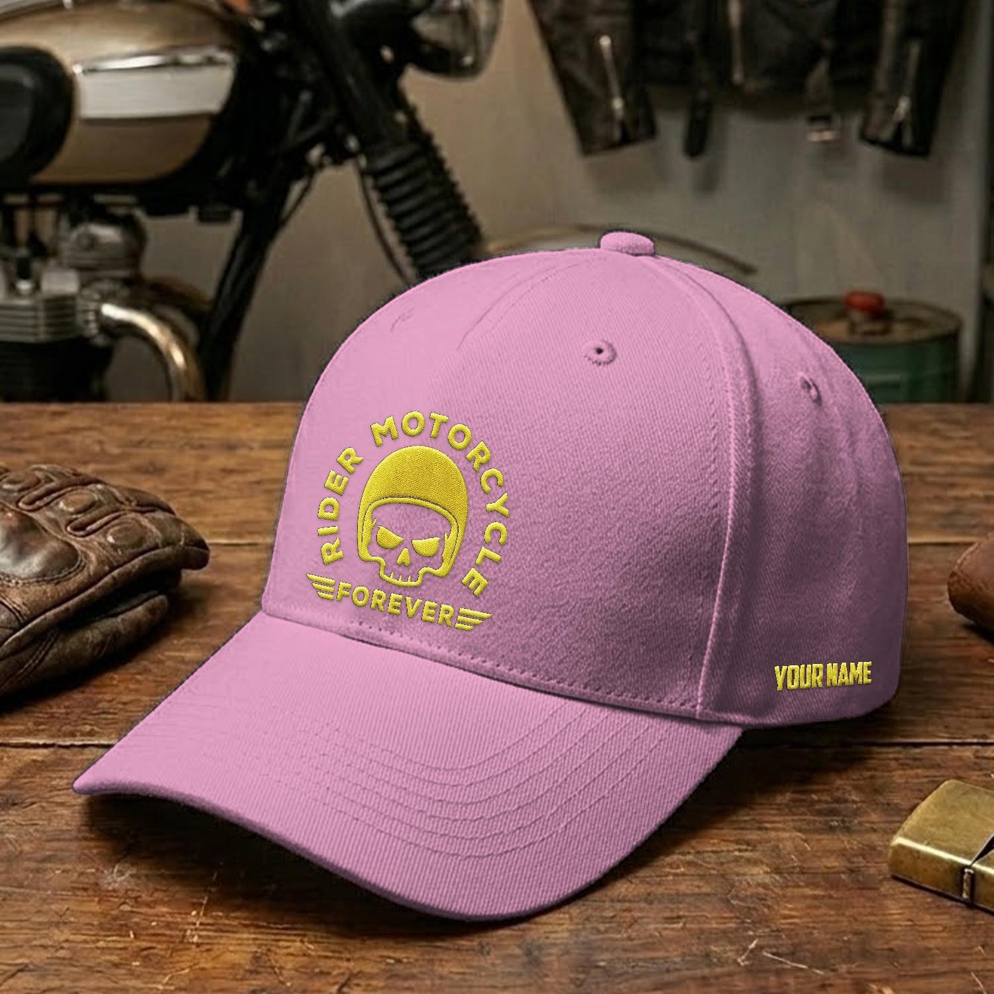 Biker Personalized Embroidery Cap LV04