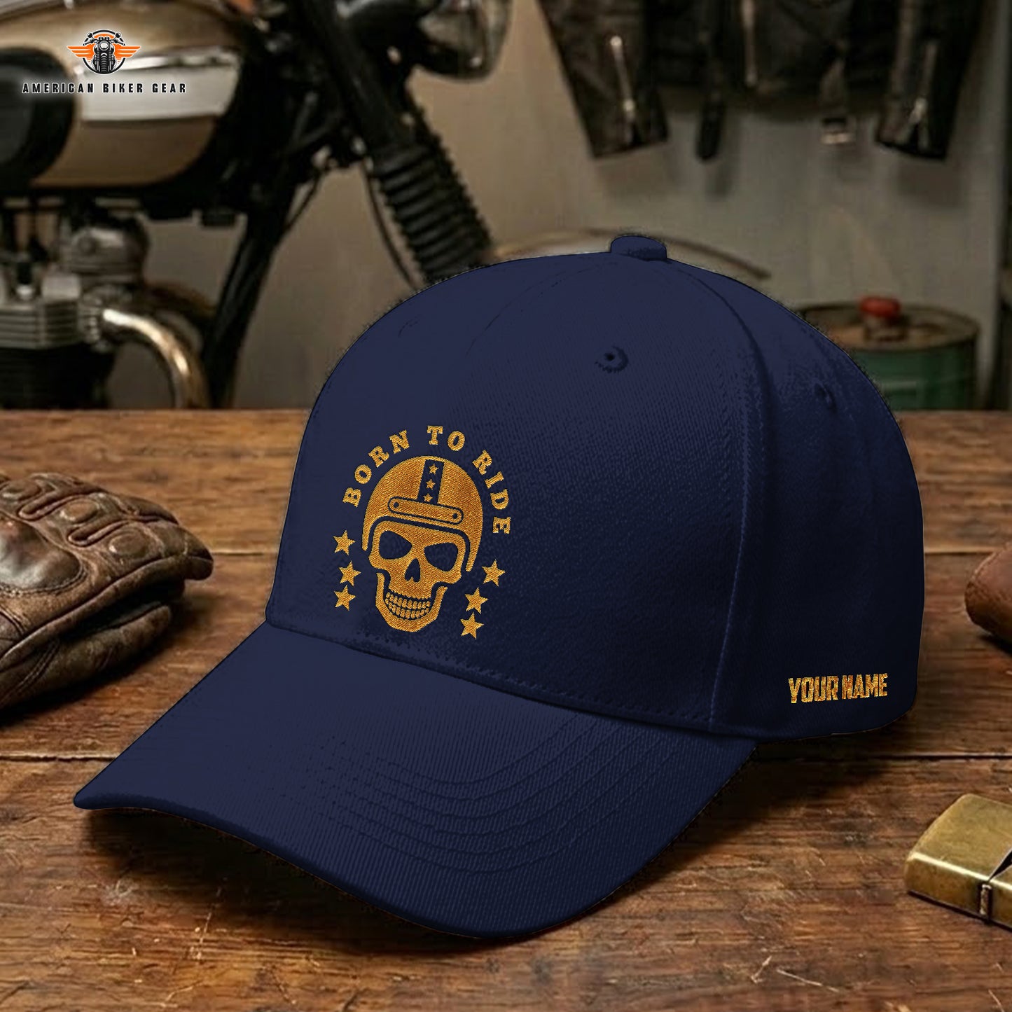 Biker Personalized Embroidery Cap LV12