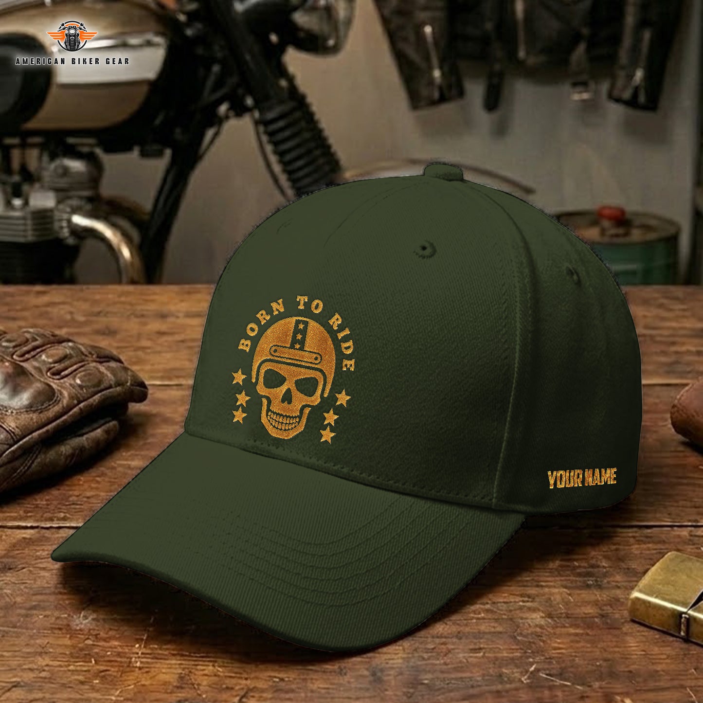 Biker Personalized Embroidery Cap LV12