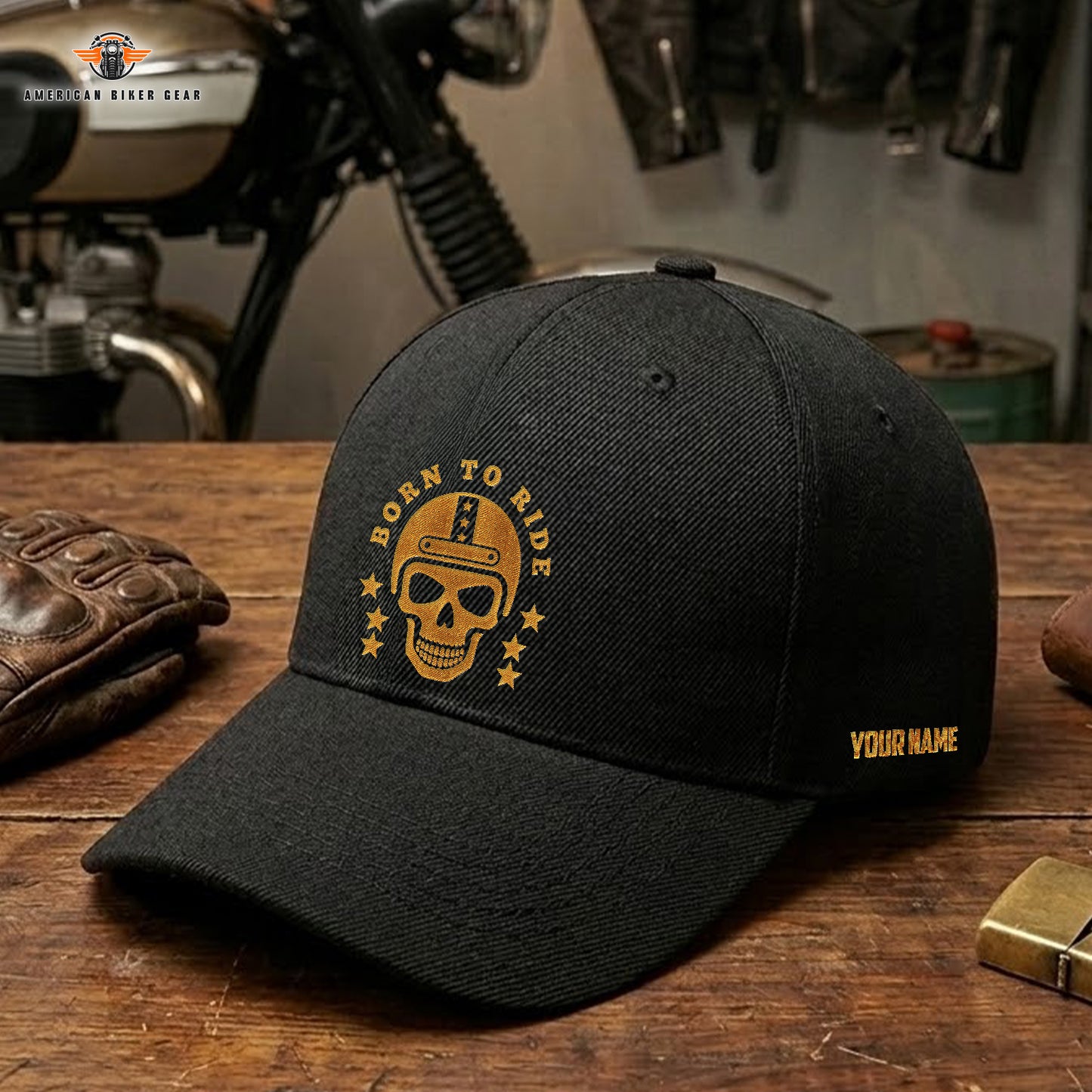 Biker Personalized Embroidery Cap LV12