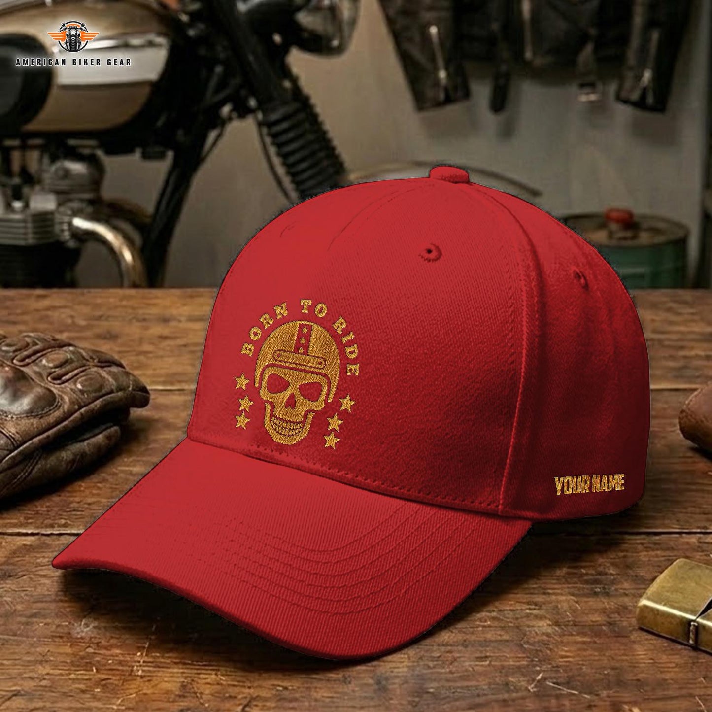 Biker Personalized Embroidery Cap LV12