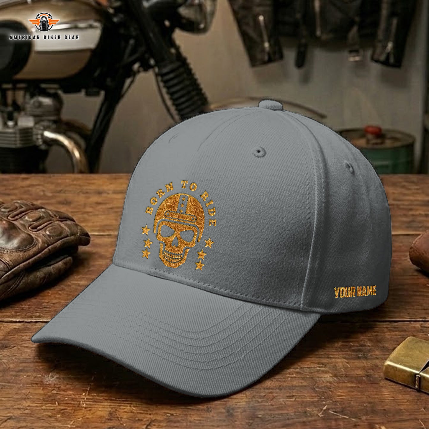 Biker Personalized Embroidery Cap LV12