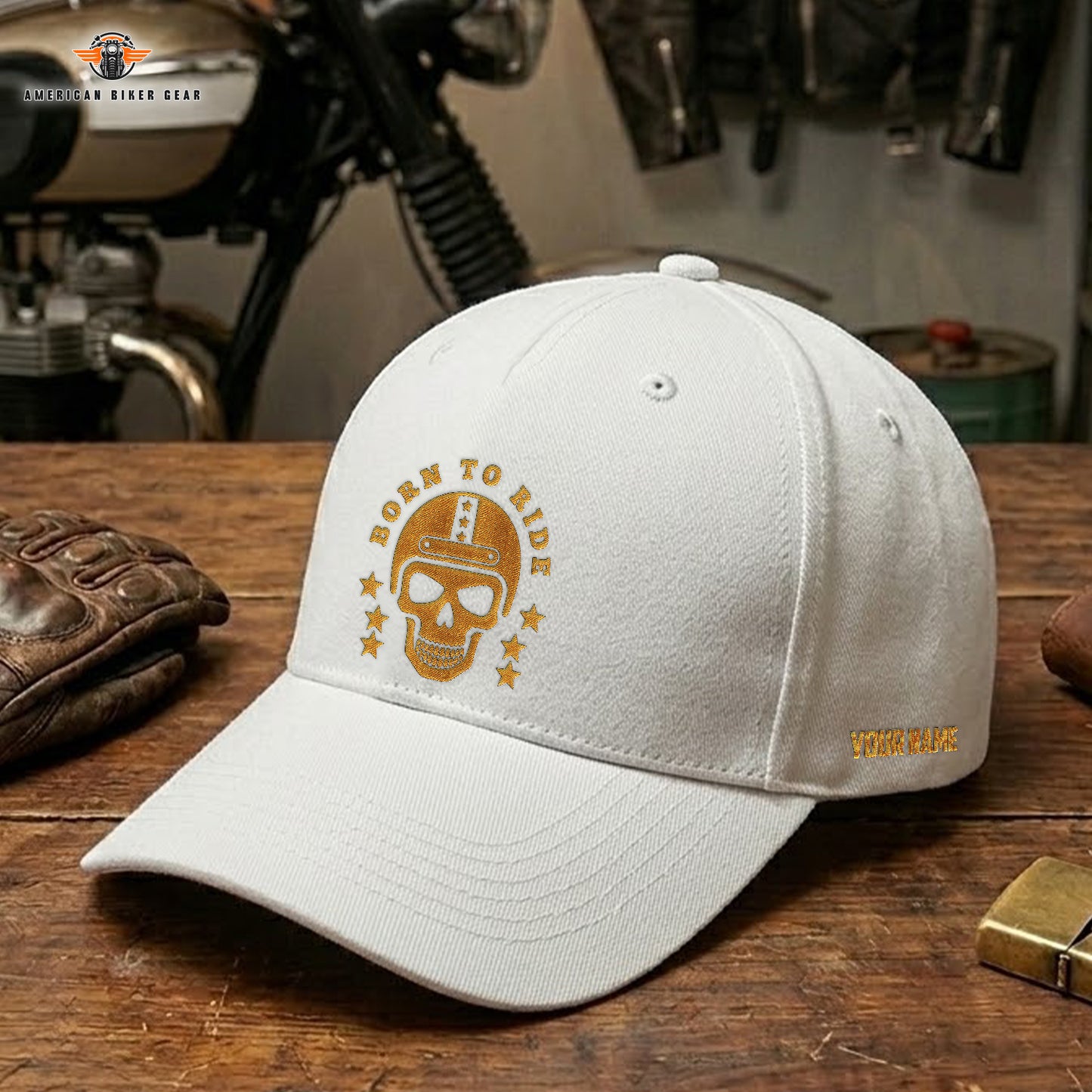 Biker Personalized Embroidery Cap LV12