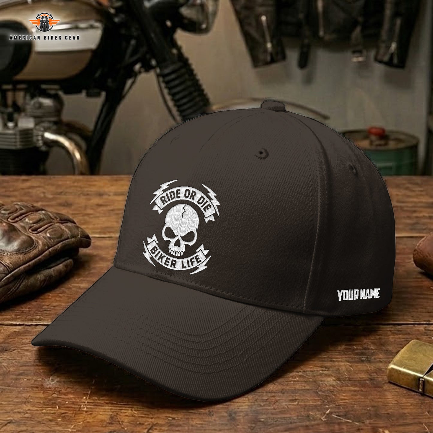 Biker Personalized Embroidery Cap LV13