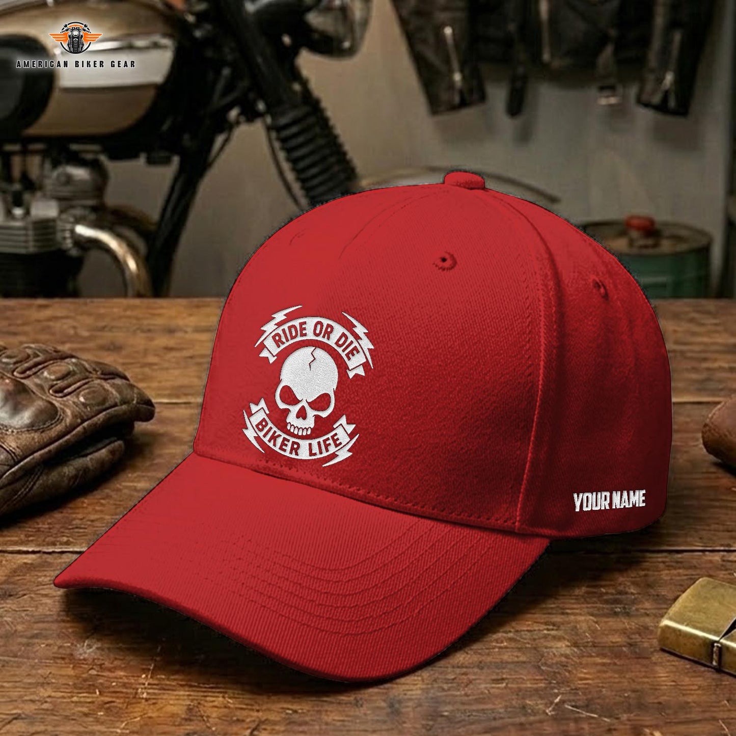 Biker Personalized Embroidery Cap LV13