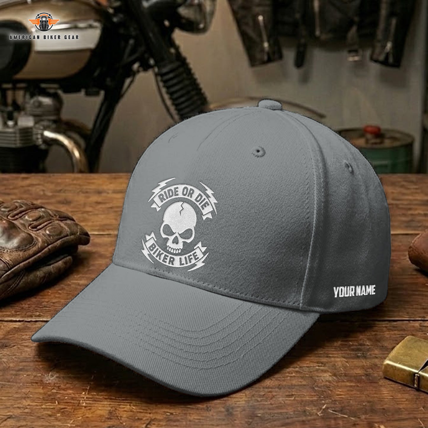 Biker Personalized Embroidery Cap LV13