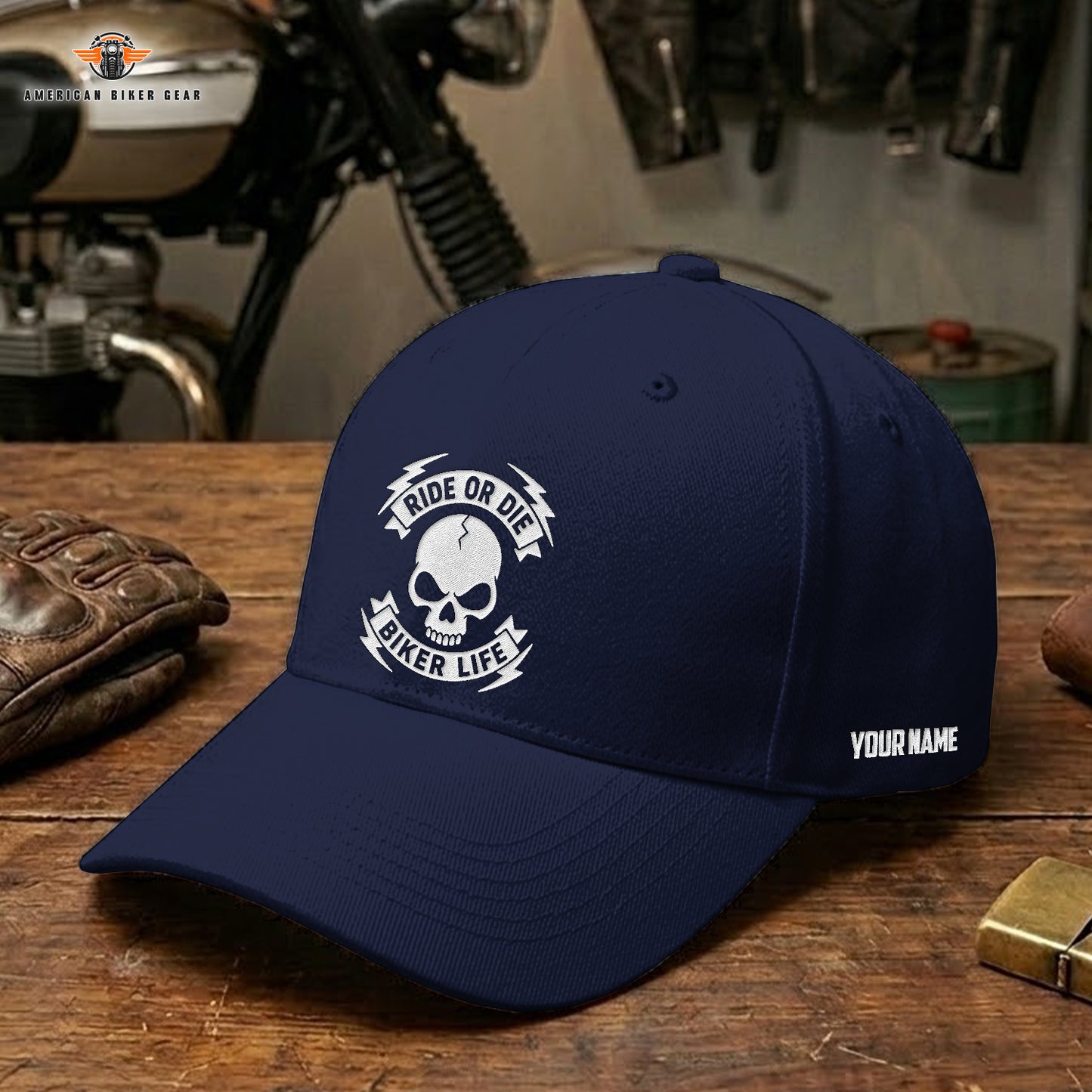 Biker Personalized Embroidery Cap LV13