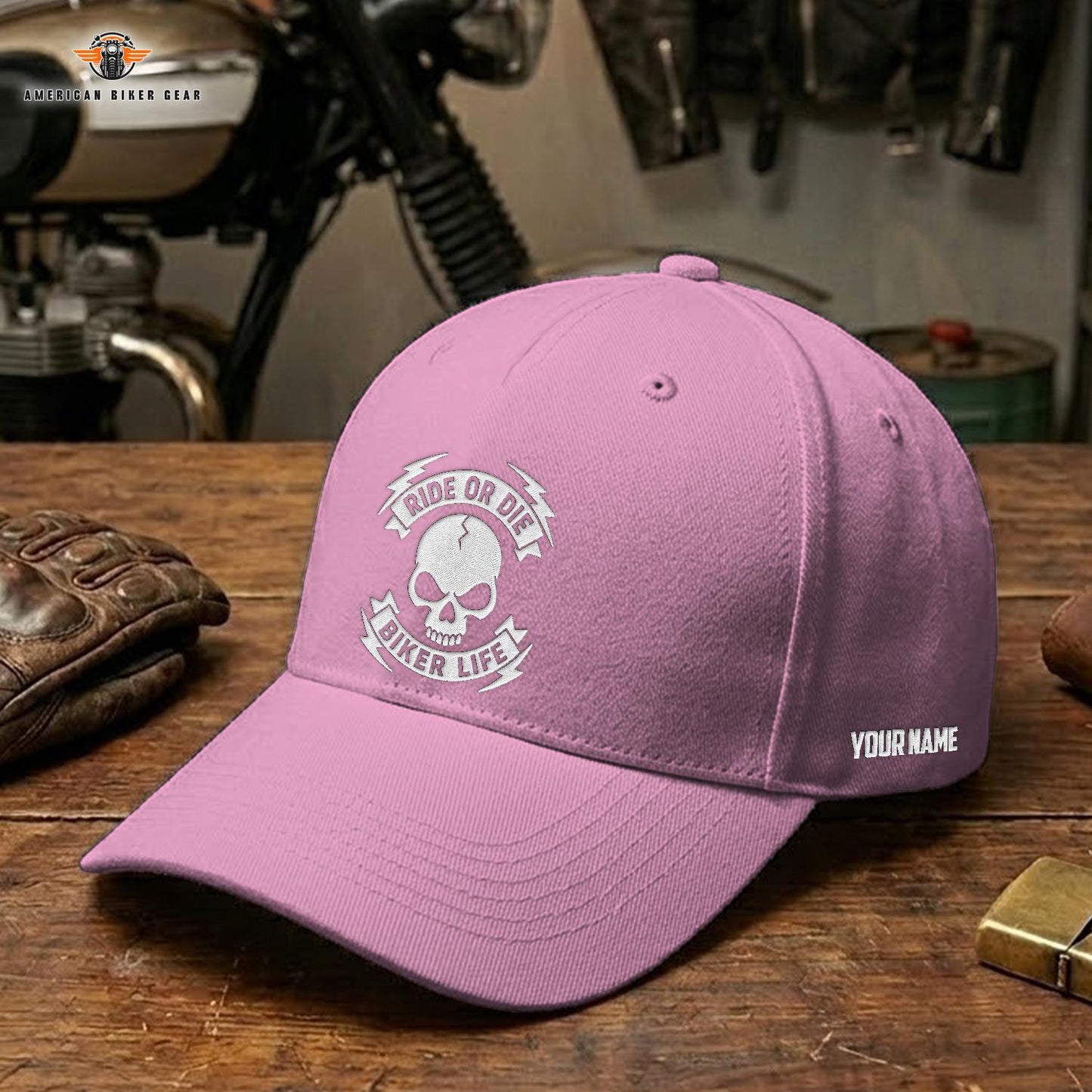 Biker Personalized Embroidery Cap LV13