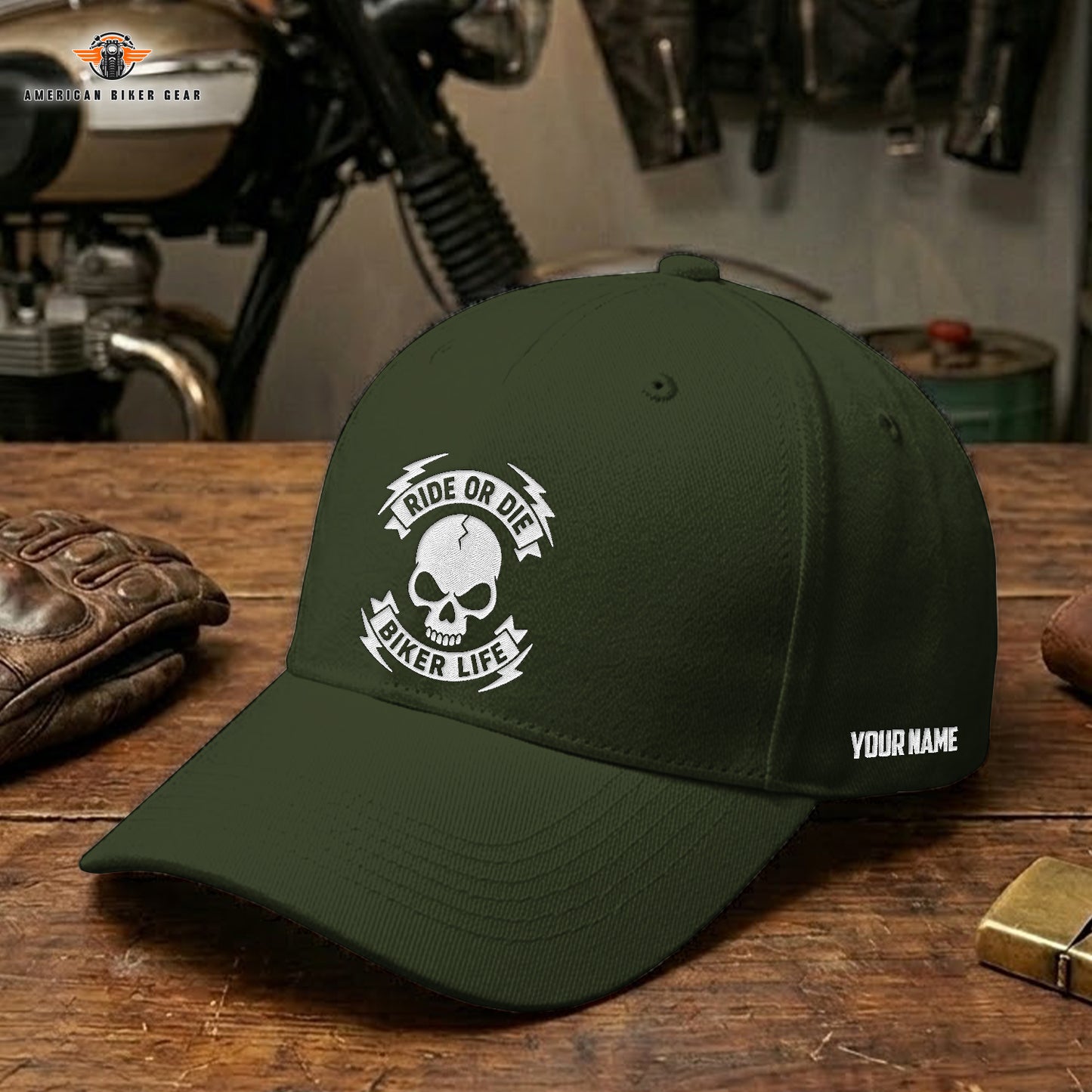 Biker Personalized Embroidery Cap LV13