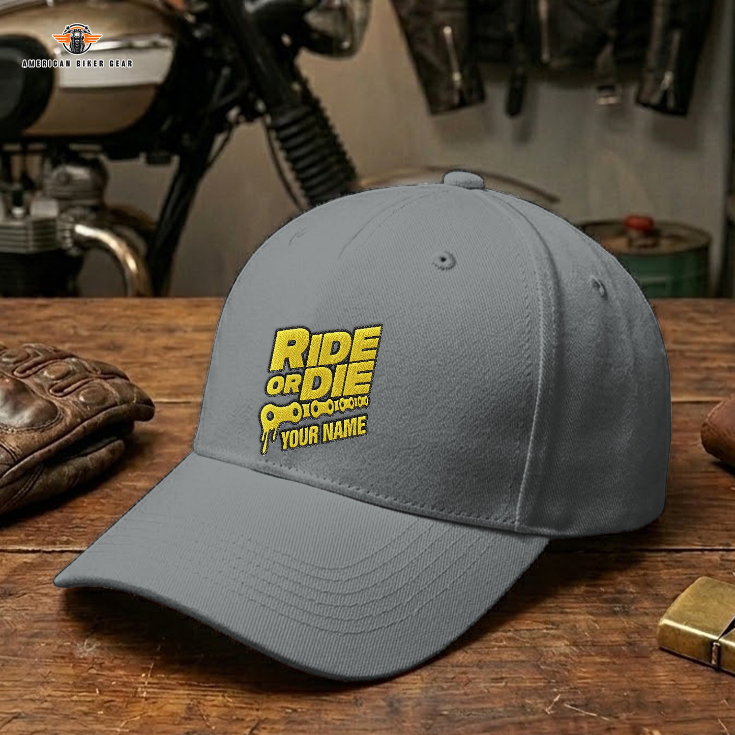 Biker Personalized Embroidery Cap LV20