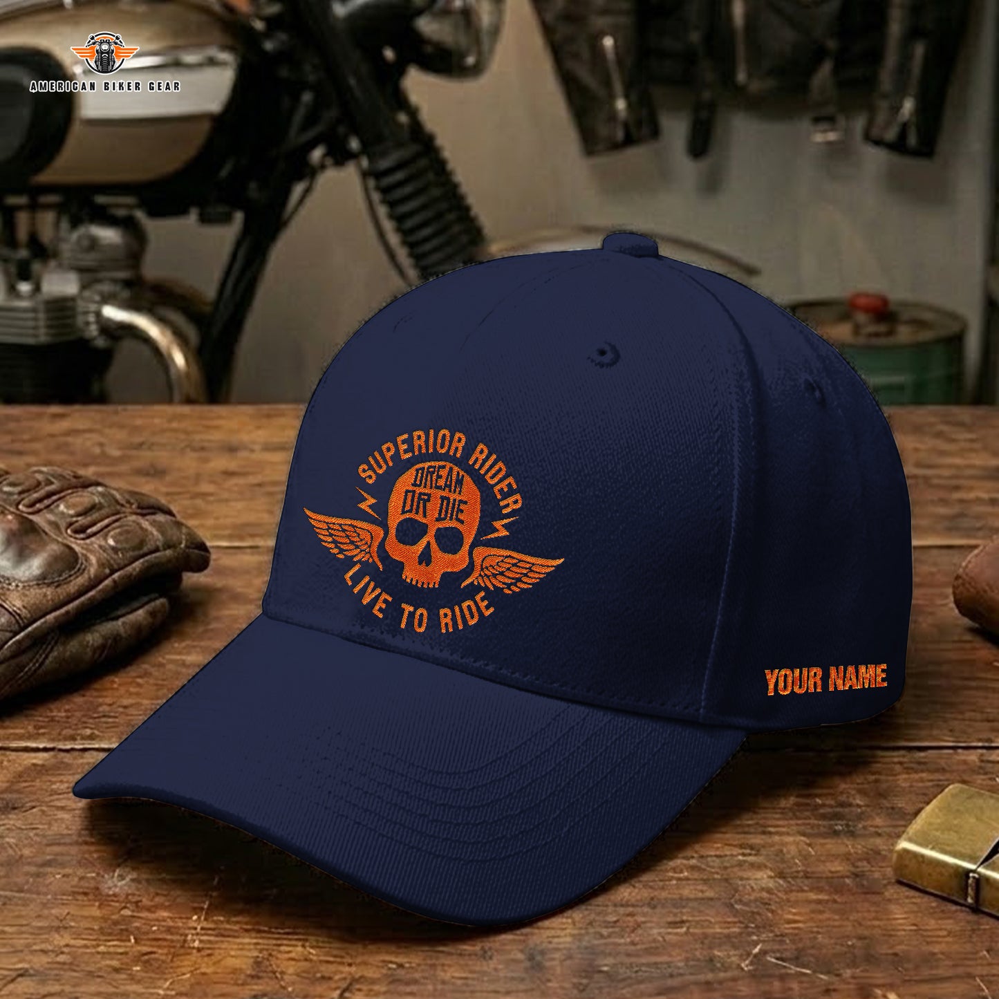 Biker Personalized Embroidery Cap LV21