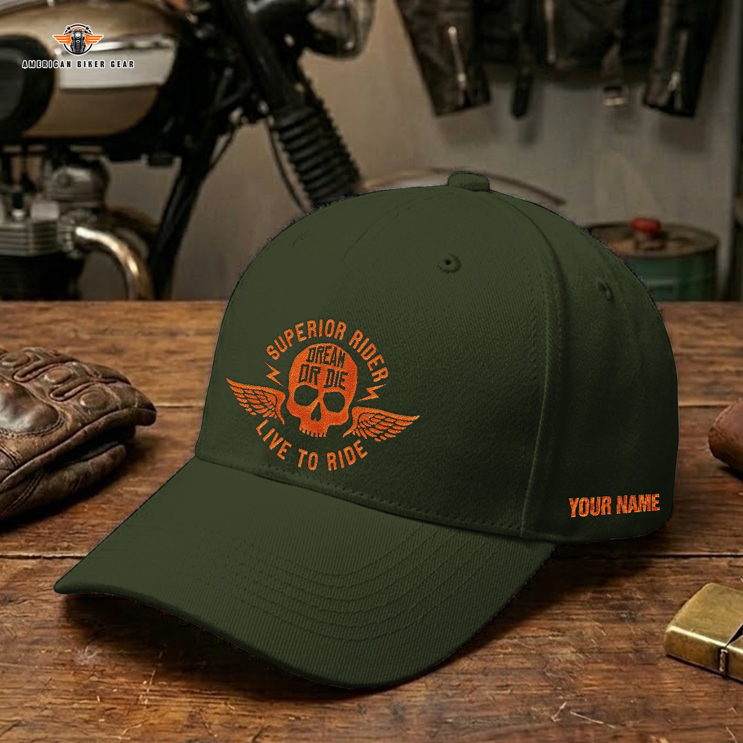 Biker Personalized Embroidery Cap LV21