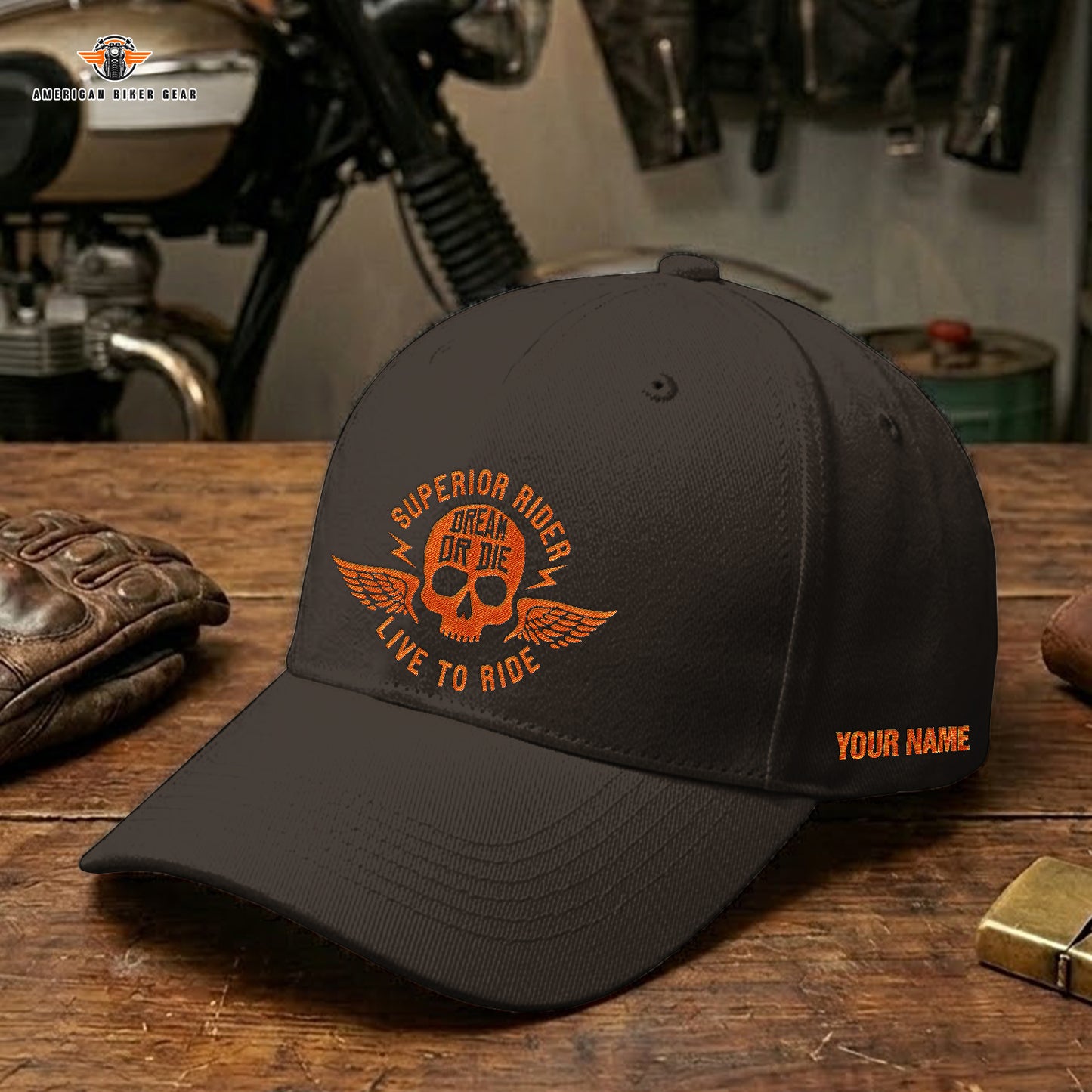 Biker Personalized Embroidery Cap LV21