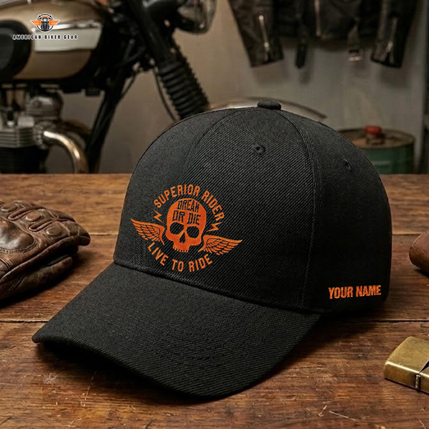 Biker Personalized Embroidery Cap LV21