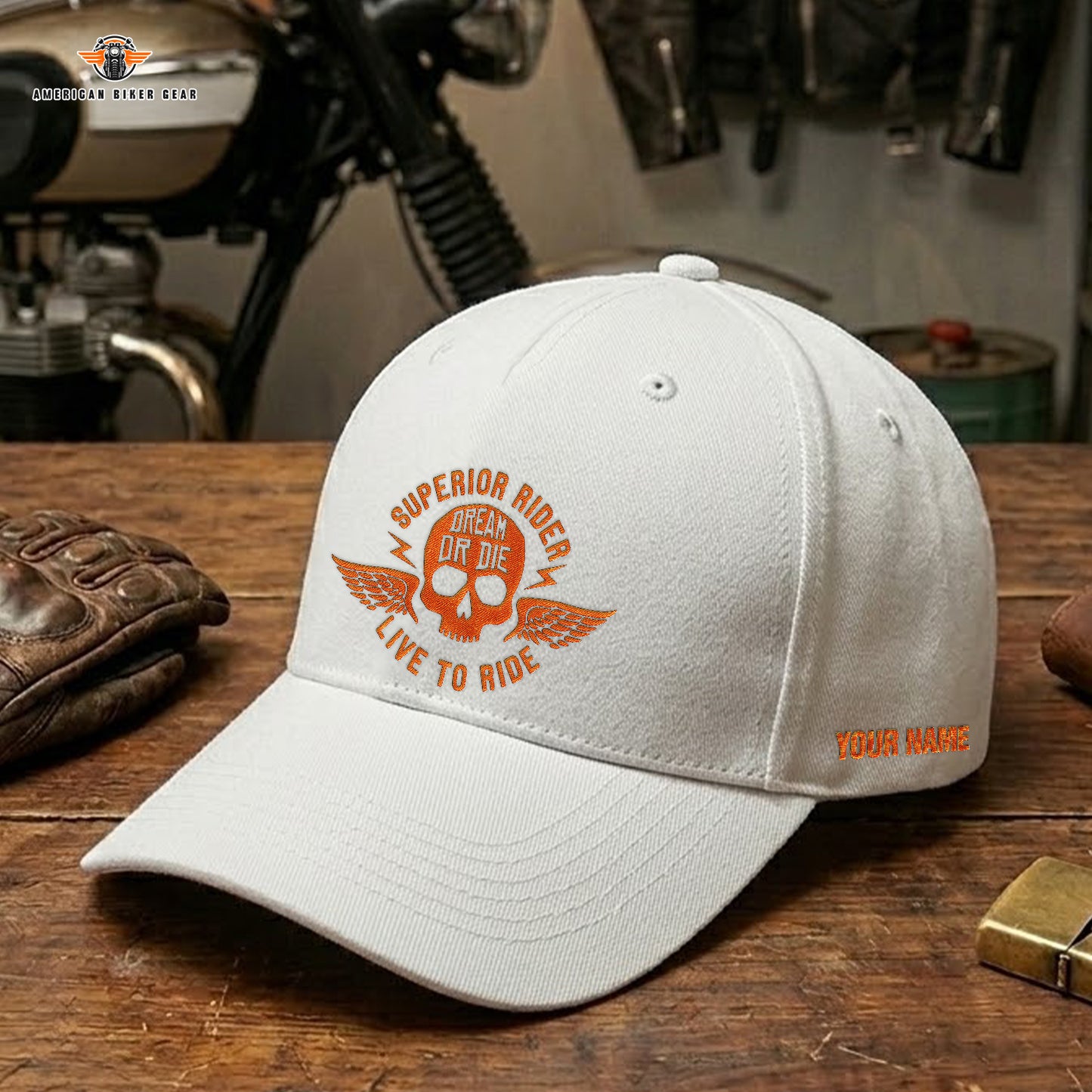 Biker Personalized Embroidery Cap LV21