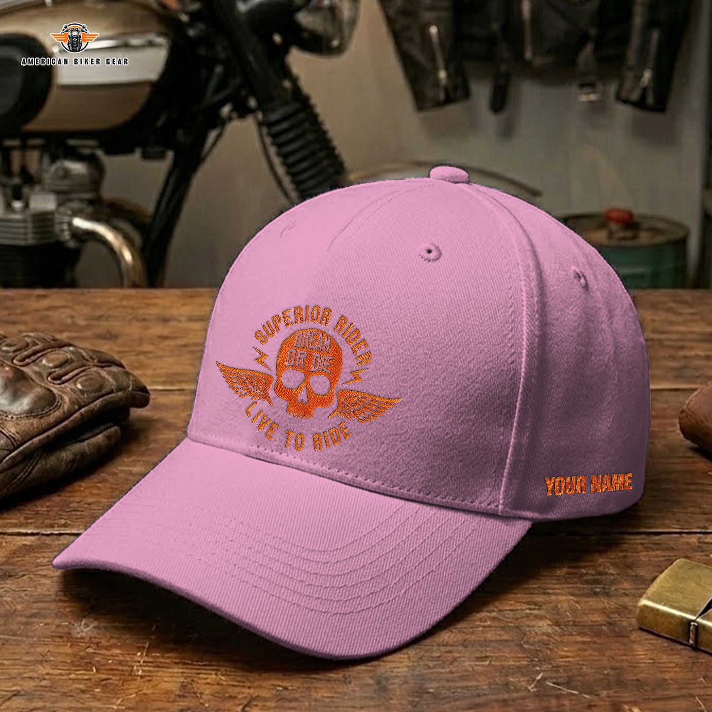 Biker Personalized Embroidery Cap LV21