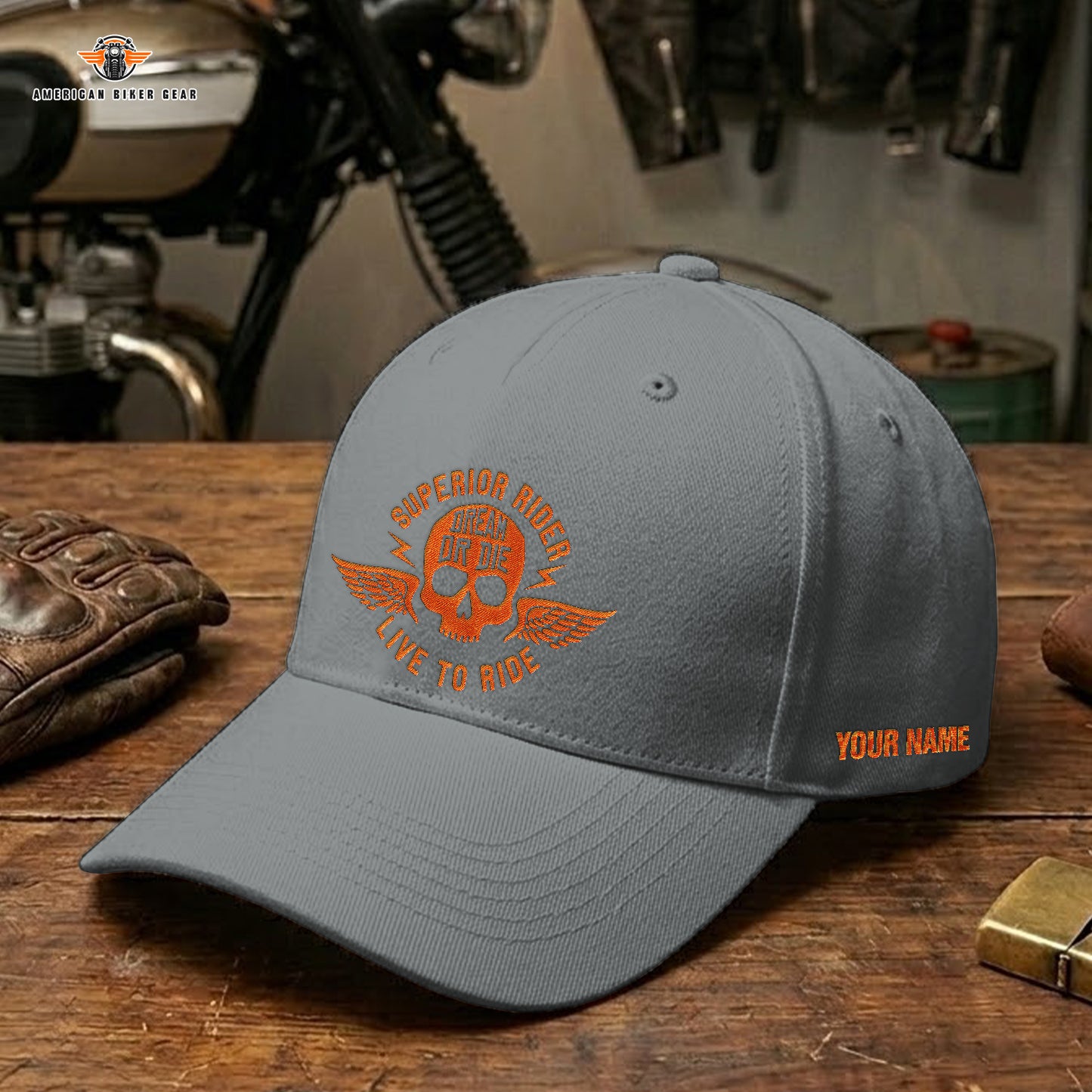 Biker Personalized Embroidery Cap LV21