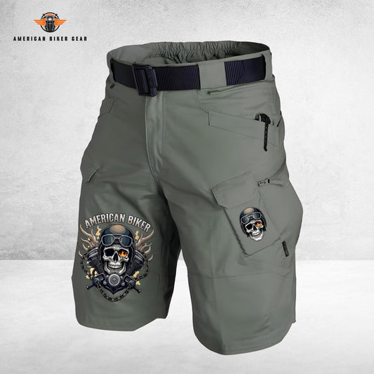 Biker Personalized Front Pockets Tactical Shorts (Belt Not Included) LV01