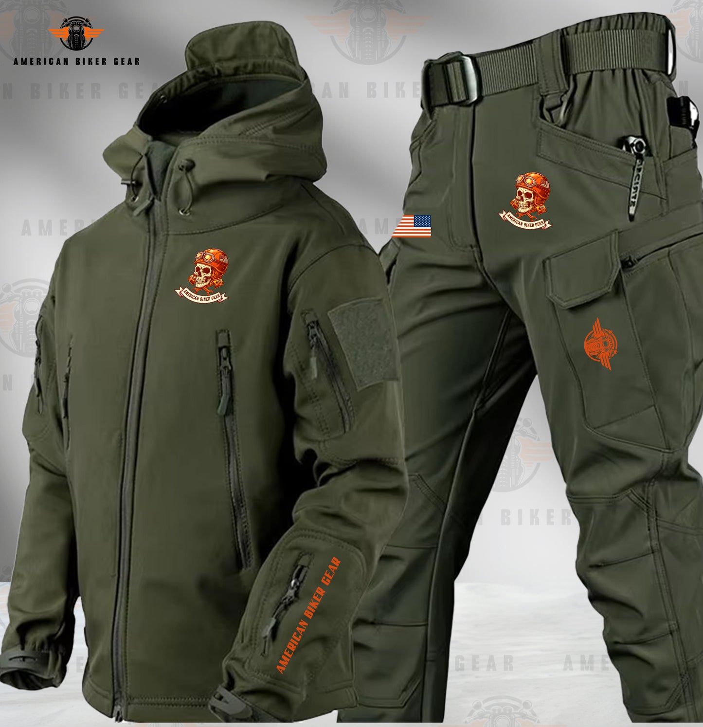 ABG Skull Tactical Outdoor Jacket and Pants MN04
