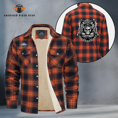 New York City Motorcycle Fleece Flannel MN09