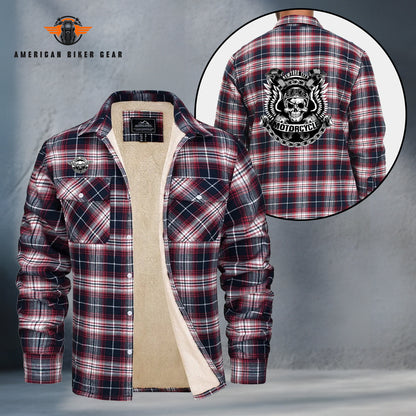 New York City Motorcycle Fleece Flannel MN09