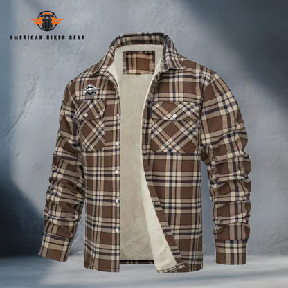 New York City Motorcycle Fleece Flannel MN09