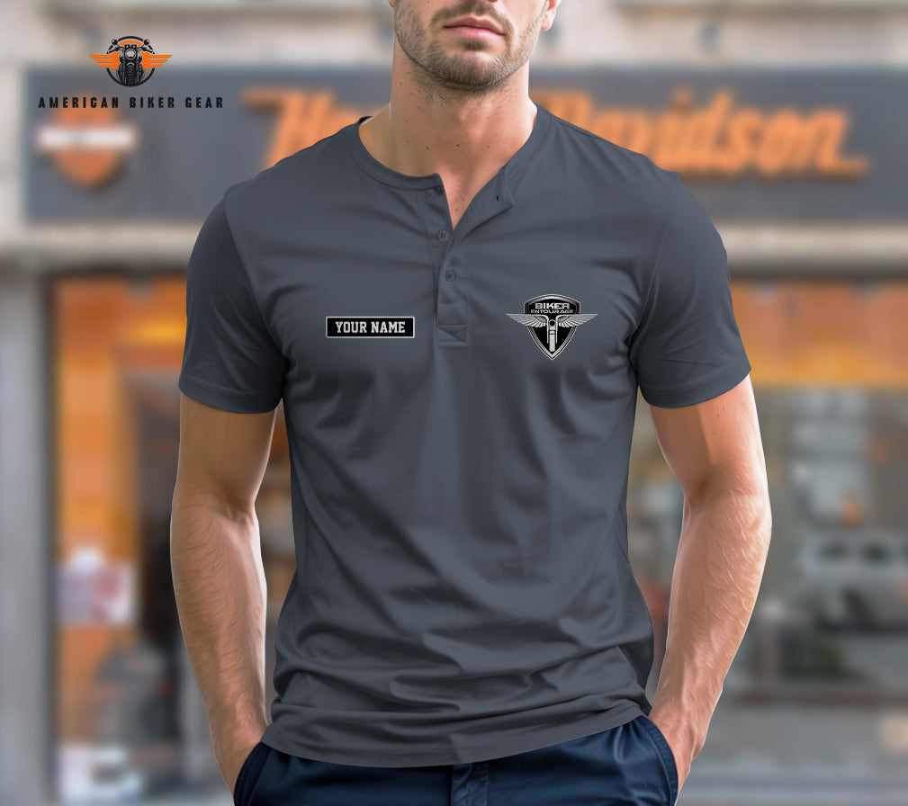 Where Is My Bike Henley Shirt