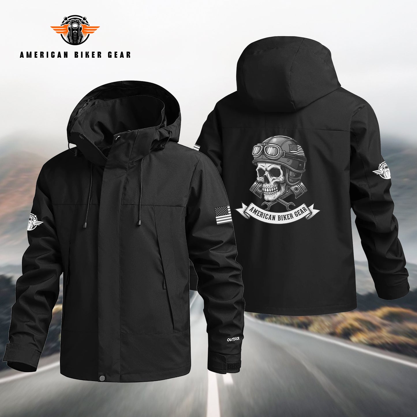 American Biker Gear Waterproof Jacket MN04